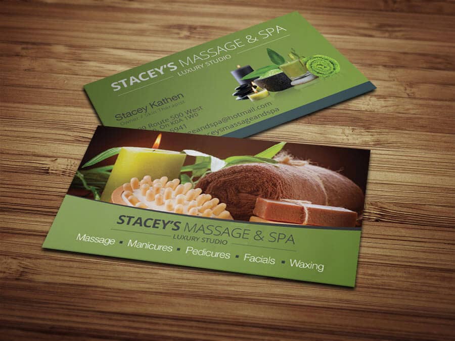 Business Cards Staceys Massage